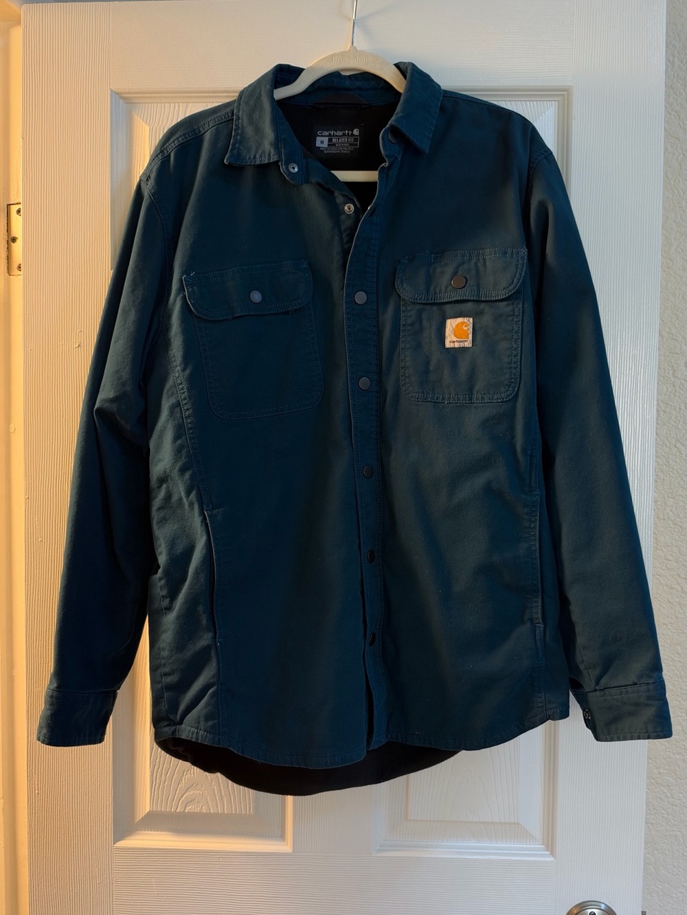 Carhartt Men’s Dark Teal Work Shirt Jacket